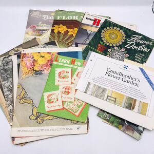 Lot of Vintage Magazines, Crochet Doilies, Craft, Quilt, Tradwife, Grannycore
